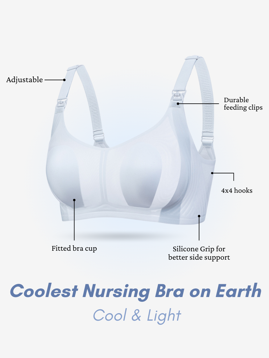 Premium Silicone Grip Antibacterial Top Open Air Nursing Bra