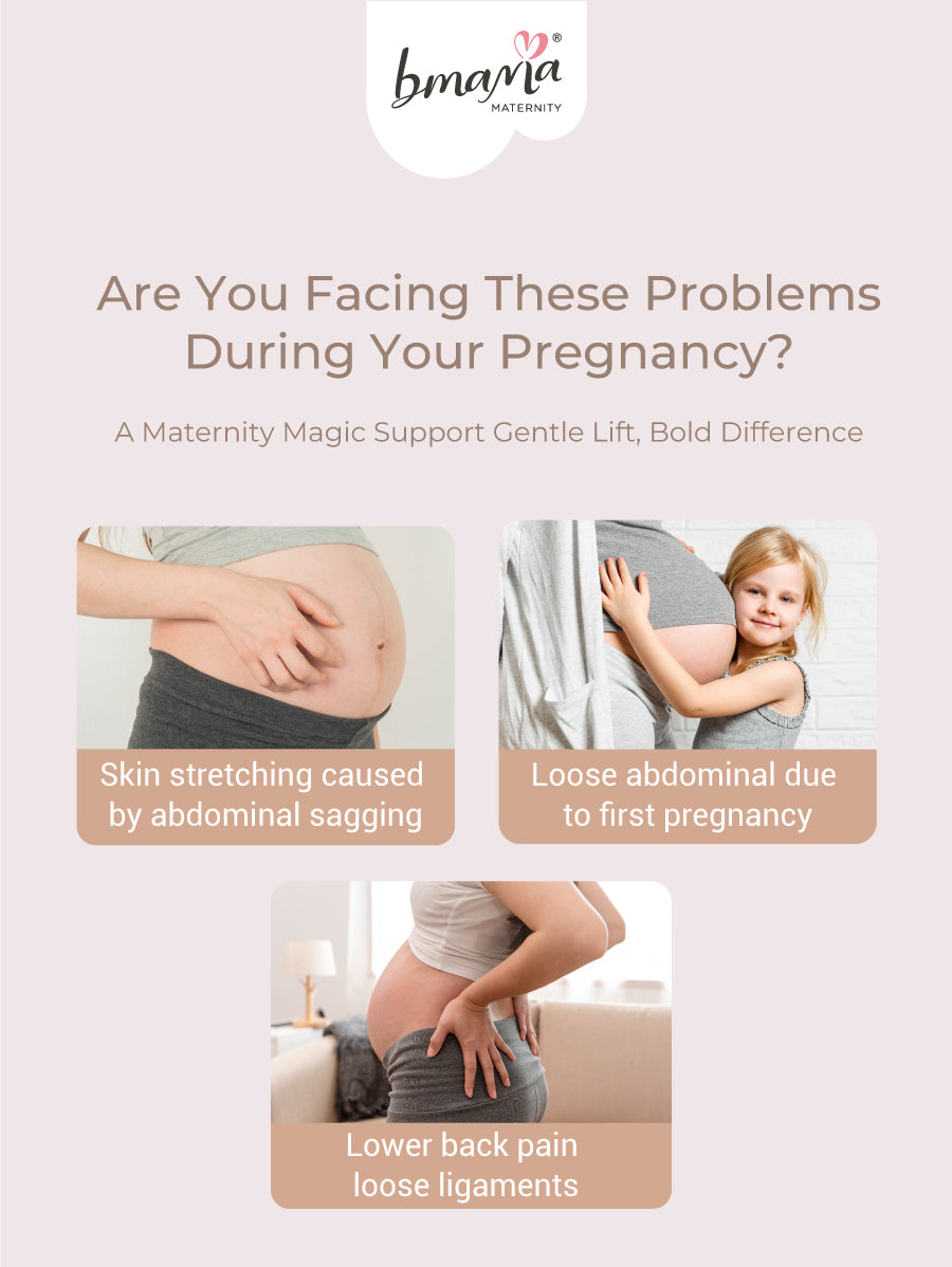 Bmama Premium Maternity Support Belt Beige