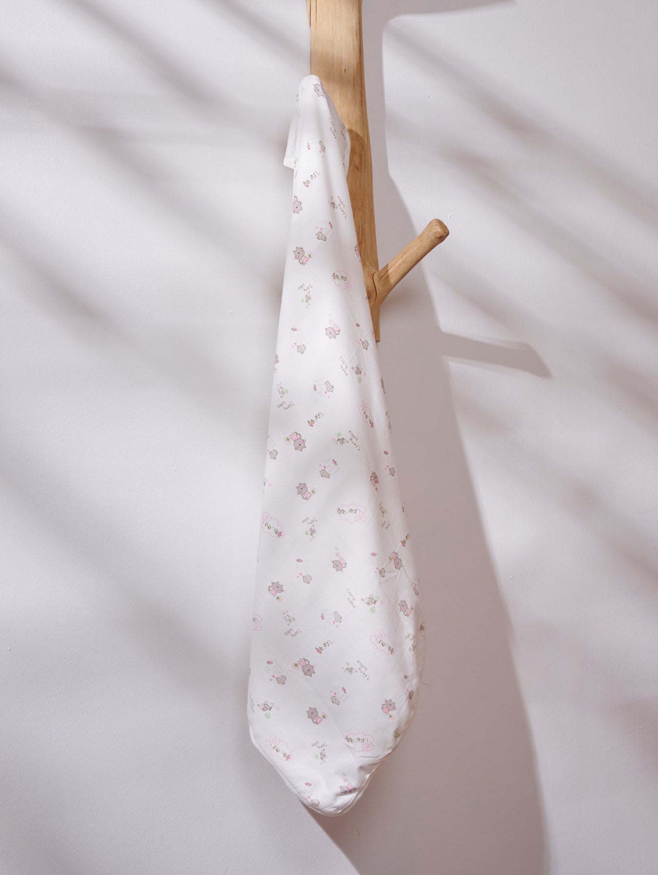 Newborn Baby Cotton Blanket With Hooded Wrap Swaddle Napkin