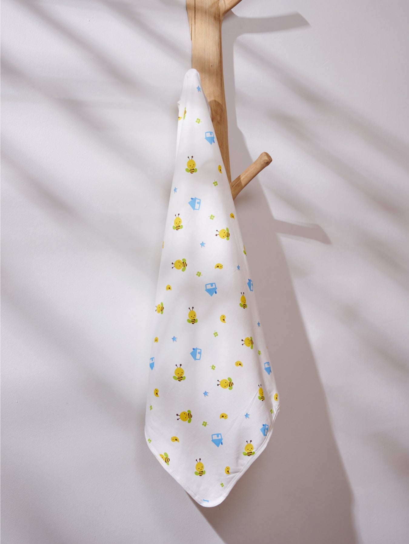 Newborn Baby Cotton Blanket With Hooded Wrap Swaddle Napkin