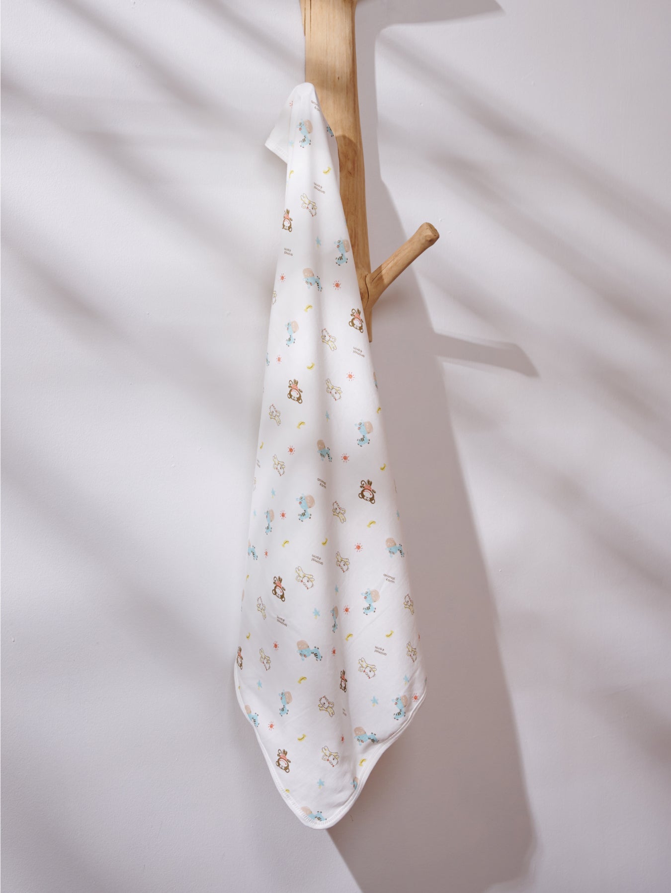 Newborn Baby Cotton Blanket With Hooded Wrap Swaddle Napkin