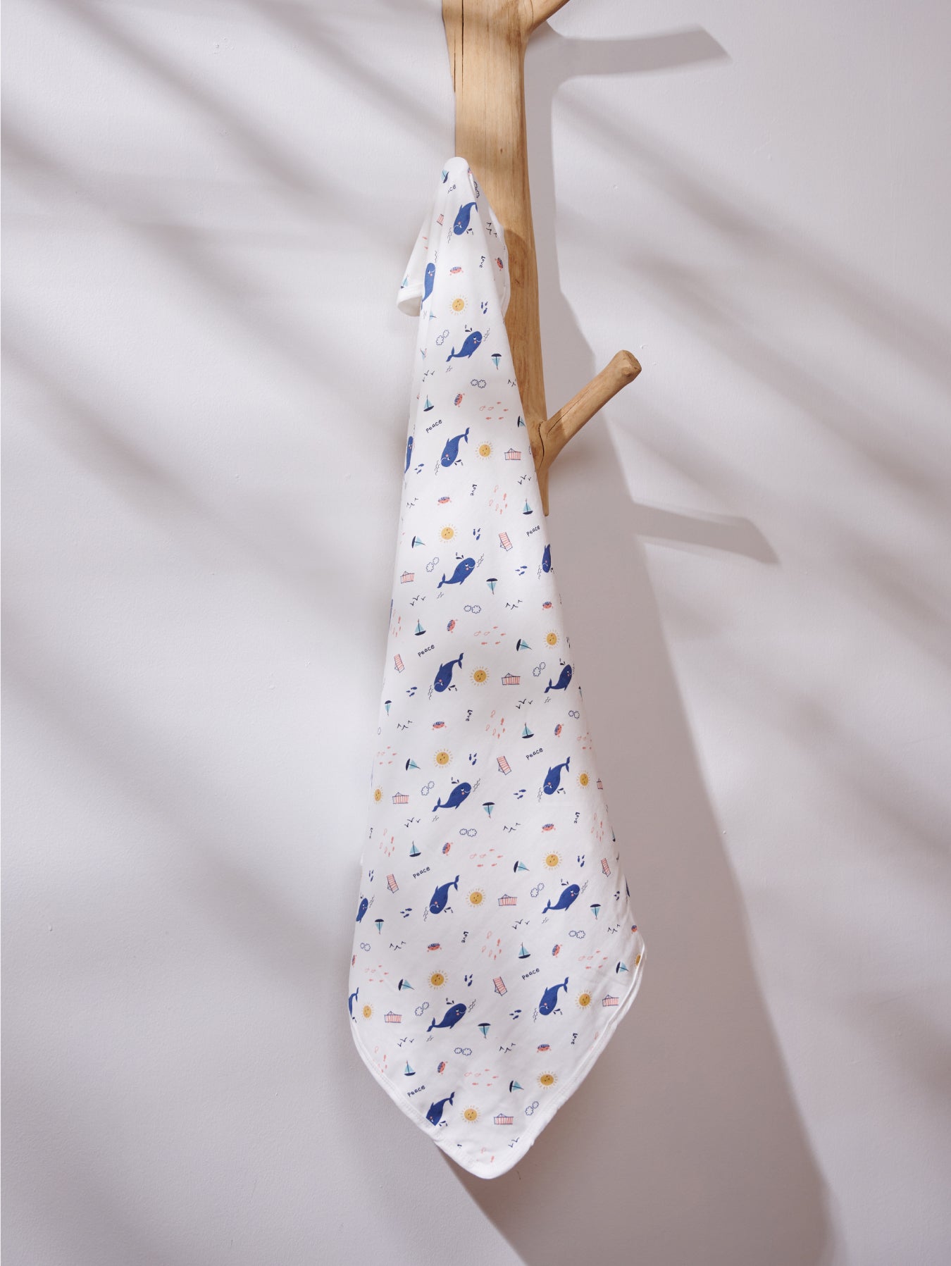 Newborn Baby Cotton Blanket With Hooded Wrap Swaddle Napkin