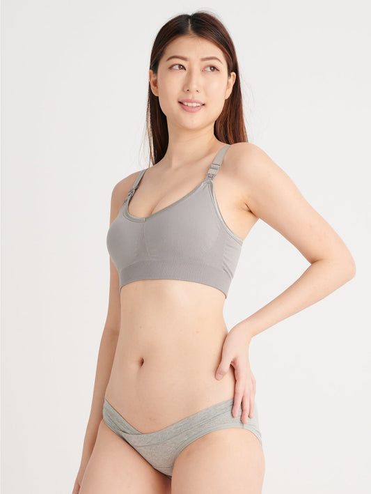 Bmama Supportive Sporty Nursing Bra Up Way Open: Mallow