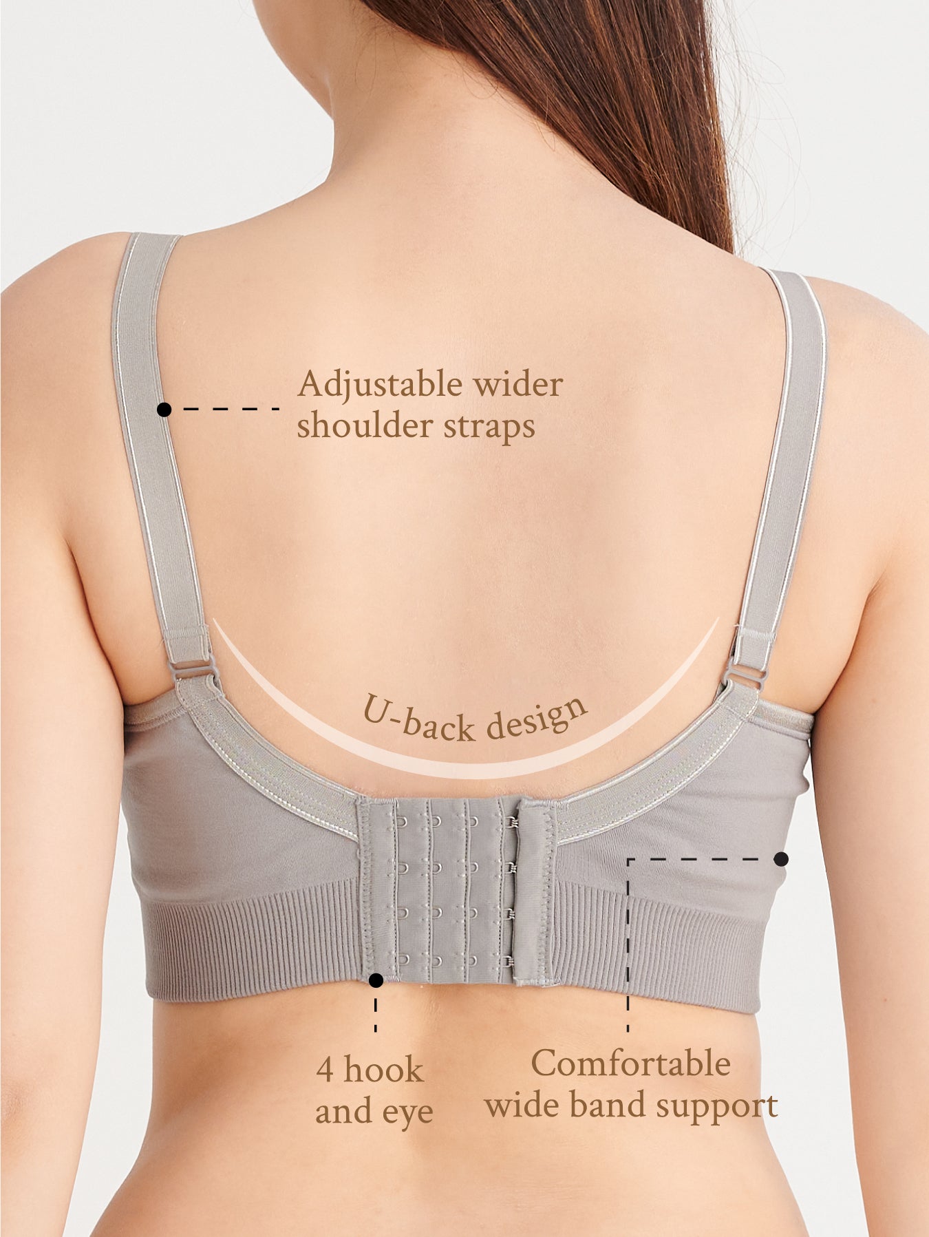 Bmama Supportive Sporty Nursing Bra Up Way Open: Mallow