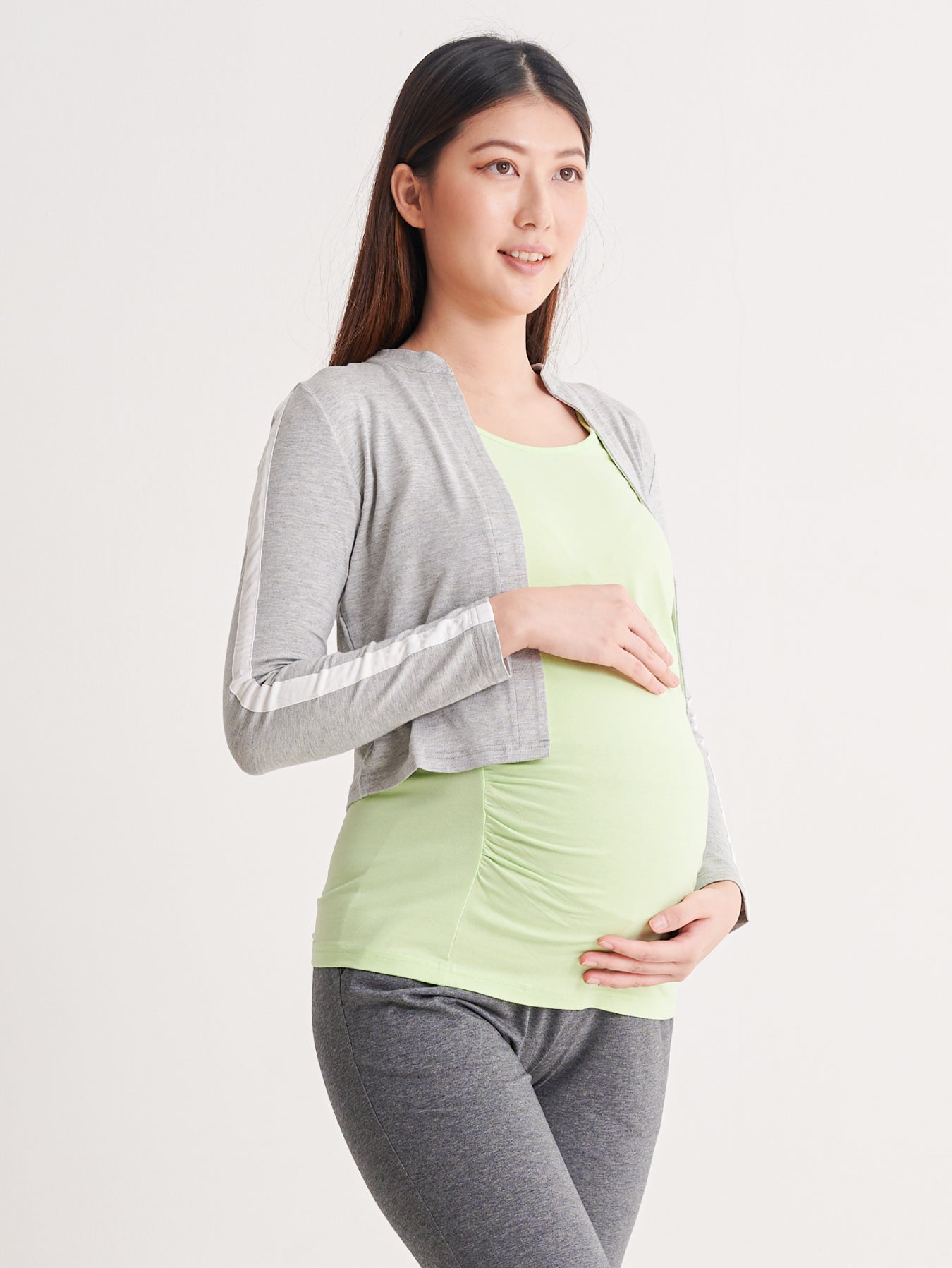 Modal Cotton Activewear Maternity Tops Set