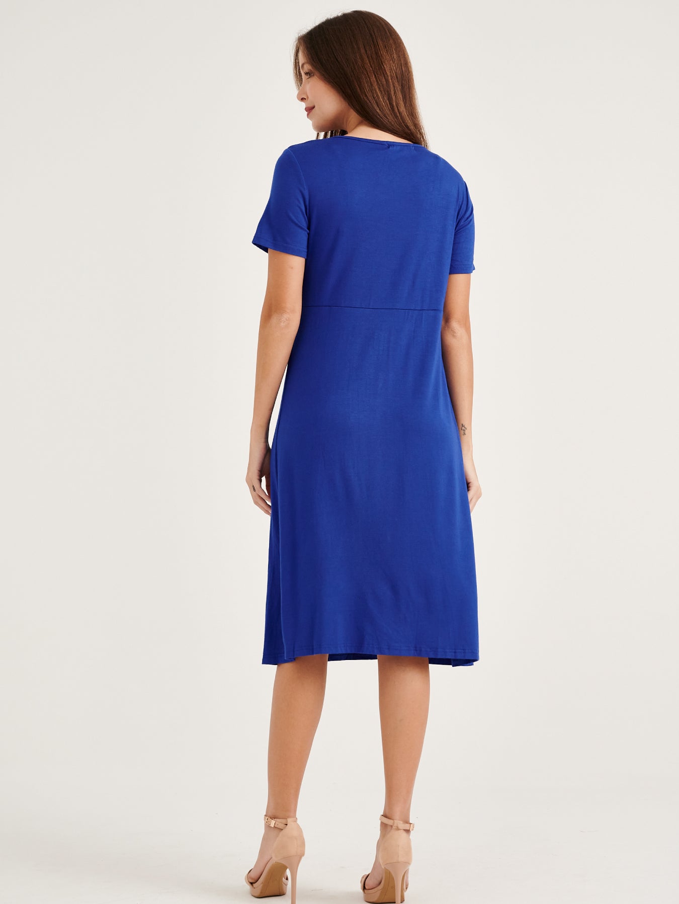 Azure Classic Lift Up Maternity Nursing Dress