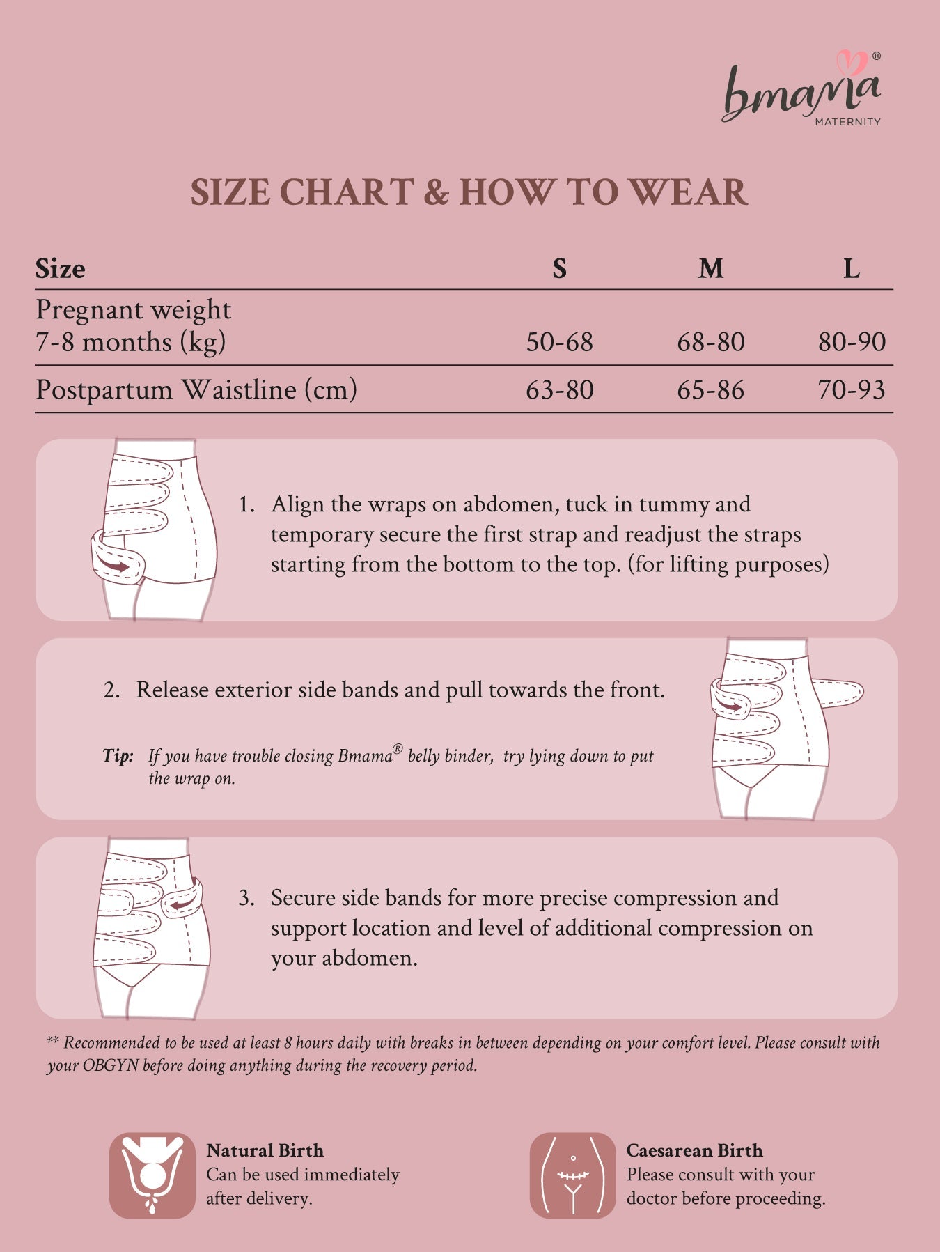 2 in 1 Pure Cotton Belly Binder