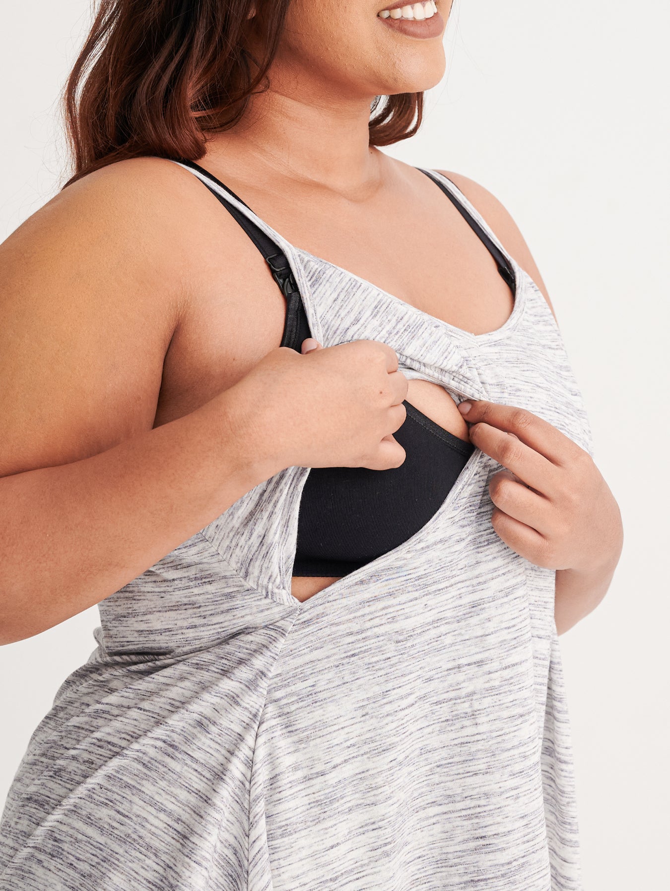 Hadley Sleeveless Round Neck Nursing Top