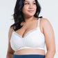 Plus Size 2-Tone Green Tea Lace Top Open Nursing Bra