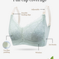 Plus Size 2-Tone Green Tea Lace Top Open Nursing Bra