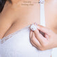 Plus Size Lace Green Tea Silicon Grip Top Open Nursing Bra