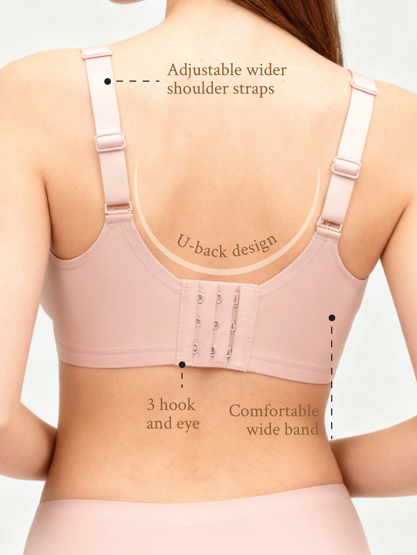 V-neck Seamless Support Nursing Bra