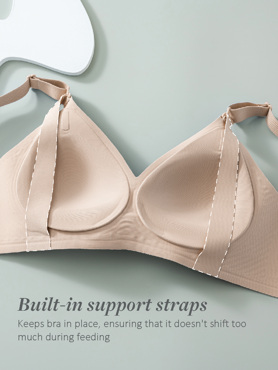 V-neck Seamless Support Nursing Bra