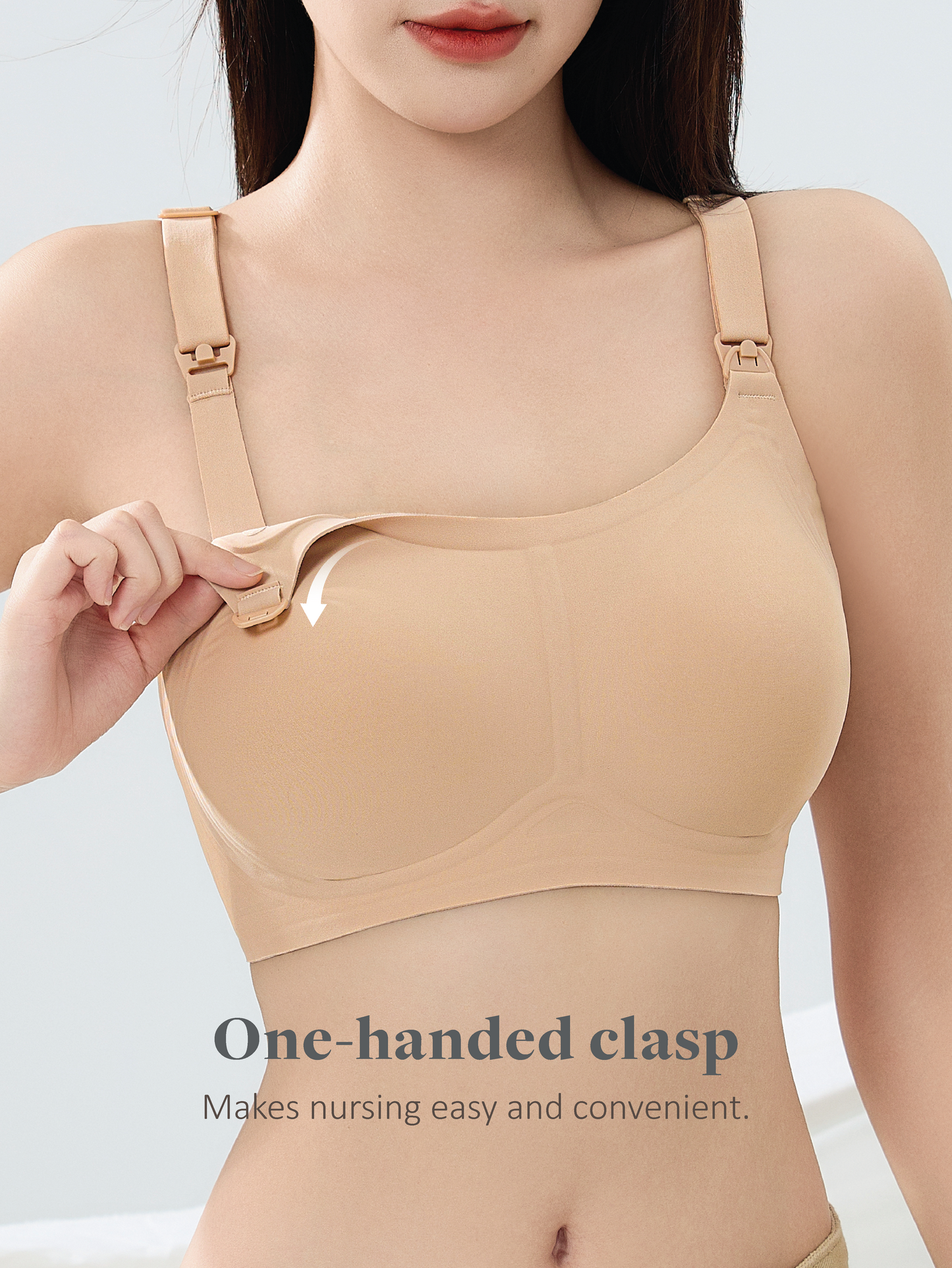 Seamless Support T-Shirt Nursing Bra