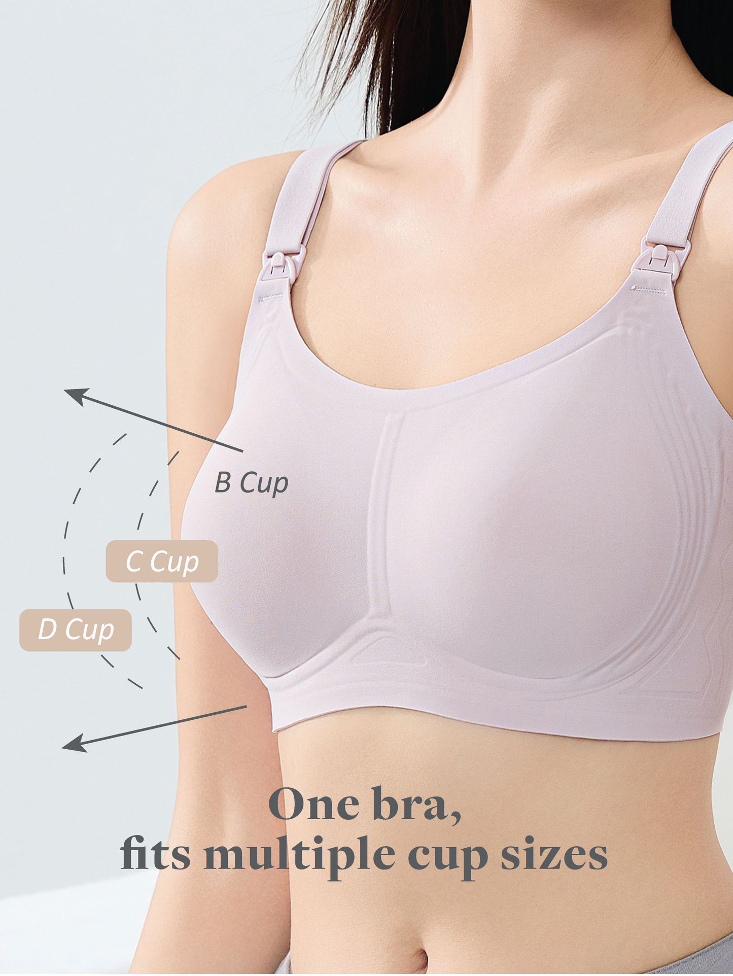 Seamless Support T-Shirt Nursing Bra