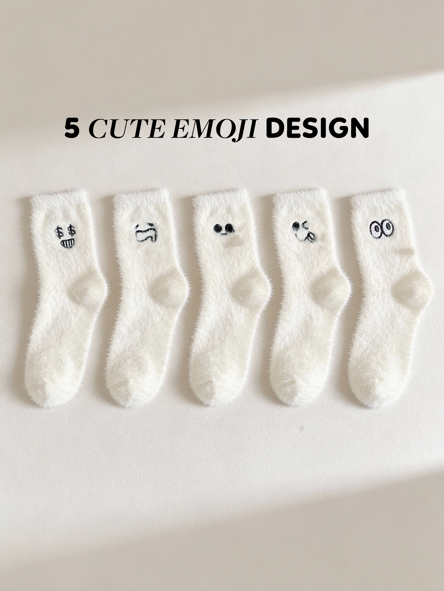 Maternity Confinement Warm Socks – Emoji Printed (1 pair)