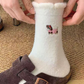 Maternity Confinement Warm Socks – Puppy Printed (1 pair)