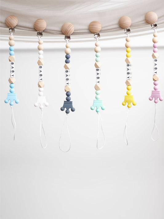Luna Silicon Pacifier Clip