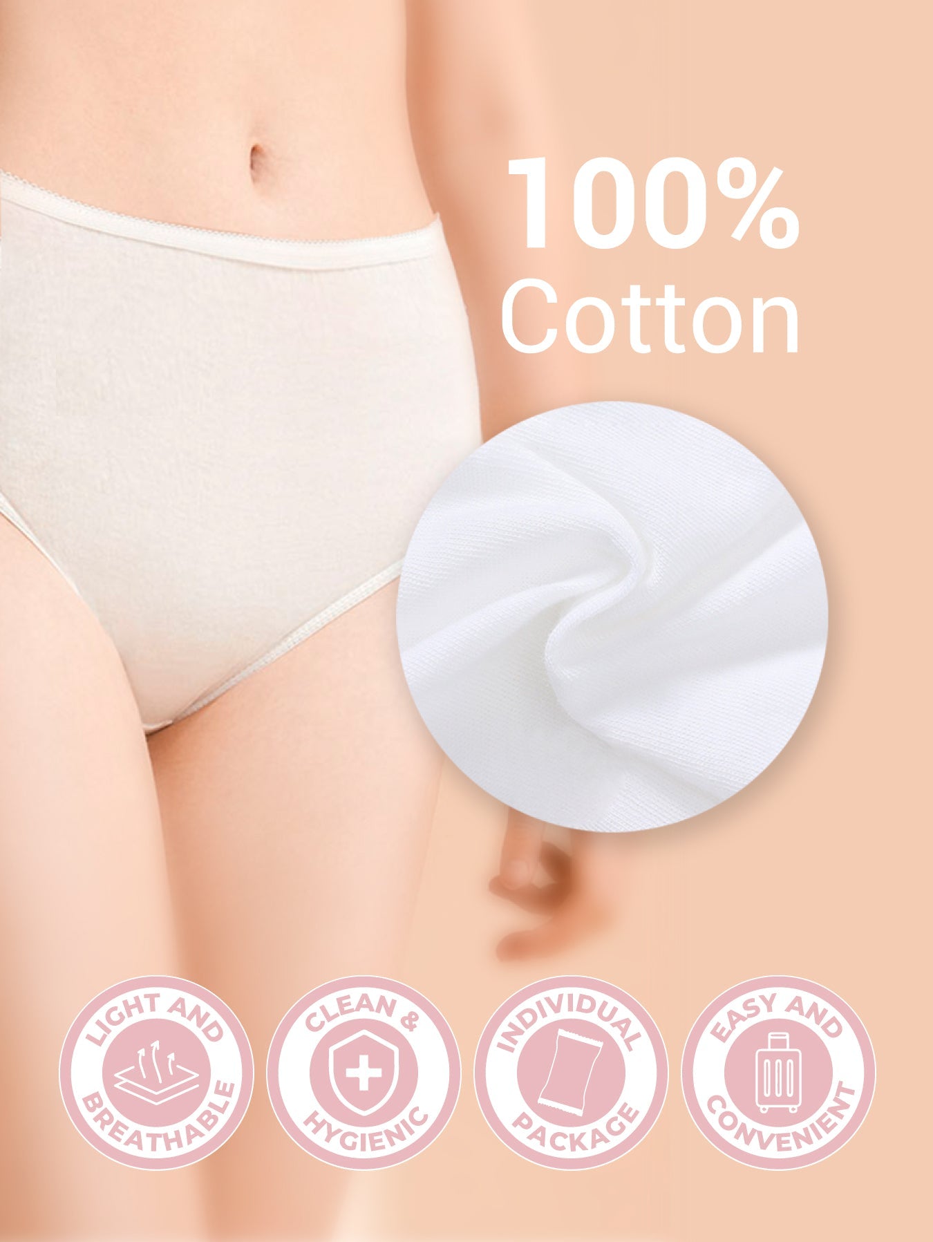 Full Cotton Disposable Panties (5pcs/pack) – Bmama Maternity Singapore