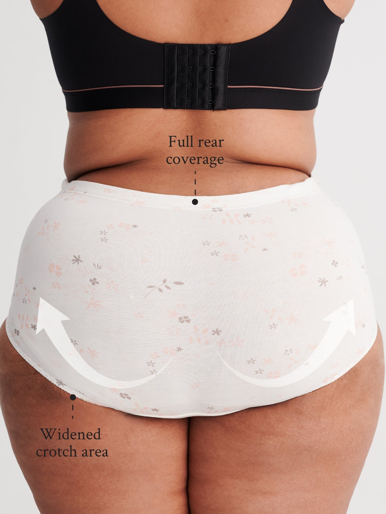 Floral Print High Waist Over The Bump Brief
