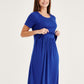 Azure Classic Lift Up Maternity Nursing Dress